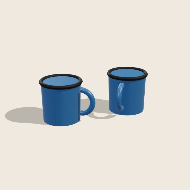Tazas Esmalte (2) · Azul