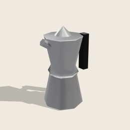Cafetera Moka Alba · Aluminio